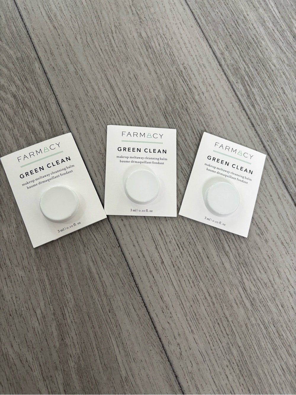 Farmacy Green Clean 3 pack makeup remover cleansing balm minis. BNWT.